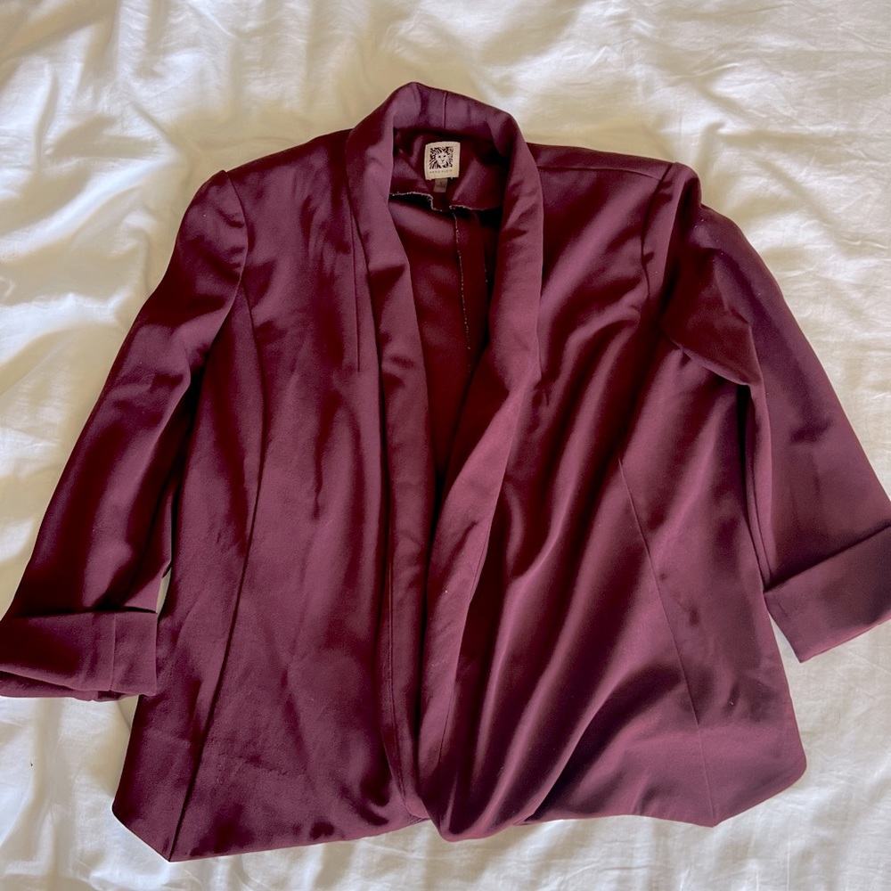 Burgundy Blazer